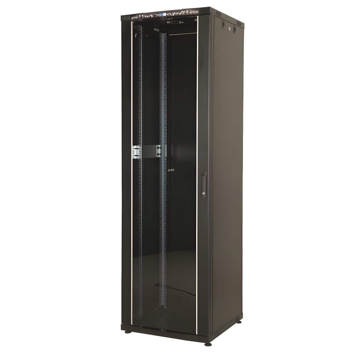 Ekivalan 19" Netzwerkschrank Eco, BEEA Serie, 22 HE, 600 x 800 mm, schwarz