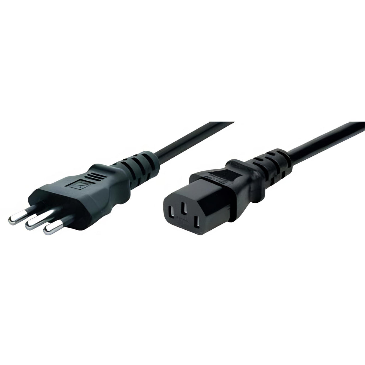 Netzanschlusskabel Italien, Stecker An Kaltgerätebuchse, Schwarz kabelkoenig.com