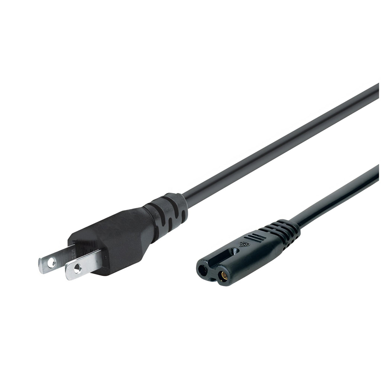 Netzanschlusskabel Usa, Stecker An Euro 8 Buchse, Schwarz kabelkoenig.com