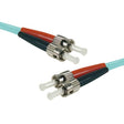 Lwl Patchkabel, 50/125 µm, Om3-faser, 2x St Stecker/2x St Stecker, Türkis kabelkoenig.com