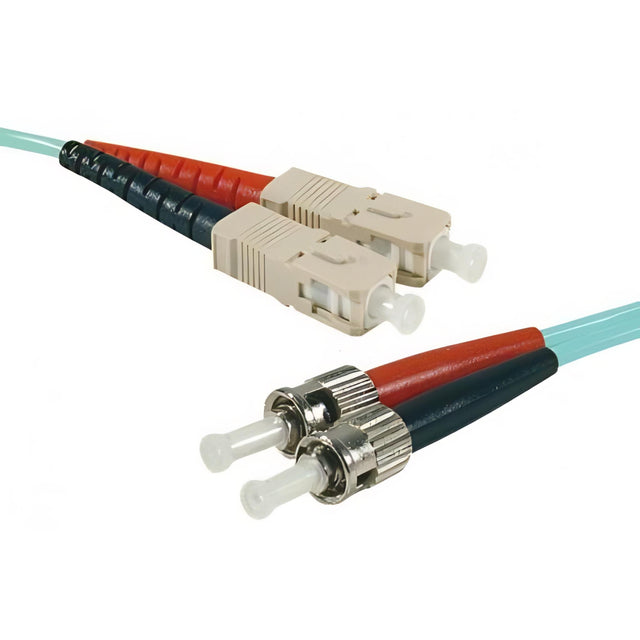 Lwl Patchkabel Hd, 50/125 µm, Om3-faser, 2x St Stecker/sc Duplex Stecker, Aqua, Upc kabelkoenig.com