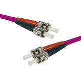 Lwl Patchkabel Hd, 50/125 µm, Om4-faser, 2x St Stecker/2x St Stecker, Erika-violet, Upc kabelkoenig.com