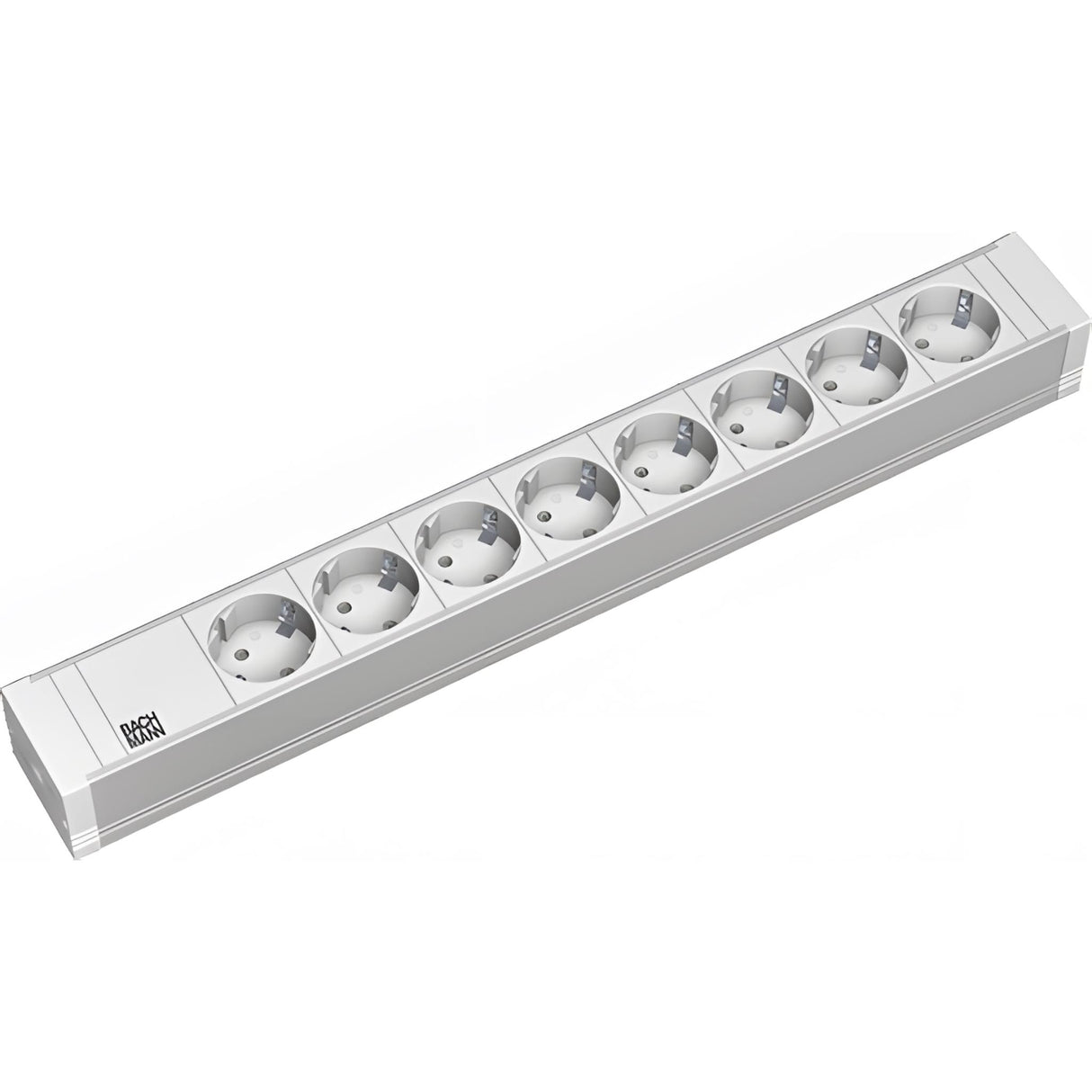 Bachmann 19" PDU PVC Steckdosenleiste, 8-fach Schutzkontaktsteckdose