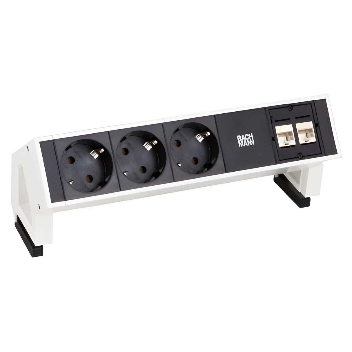 Bachmann DESK 2 , 2 x Schutzkontakt, 2 x Cat6, 1 x USB Doppelcharger