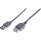 Usb 2.0 Verlängerungskabel, Usb St. A/ Usb Bu. A, Anthrazit kabelkoenig.com