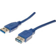 Usb 3.0 Verlängerungskabel, Usb St. A/ Usb Bu. A, Blau kabelkoenig.com