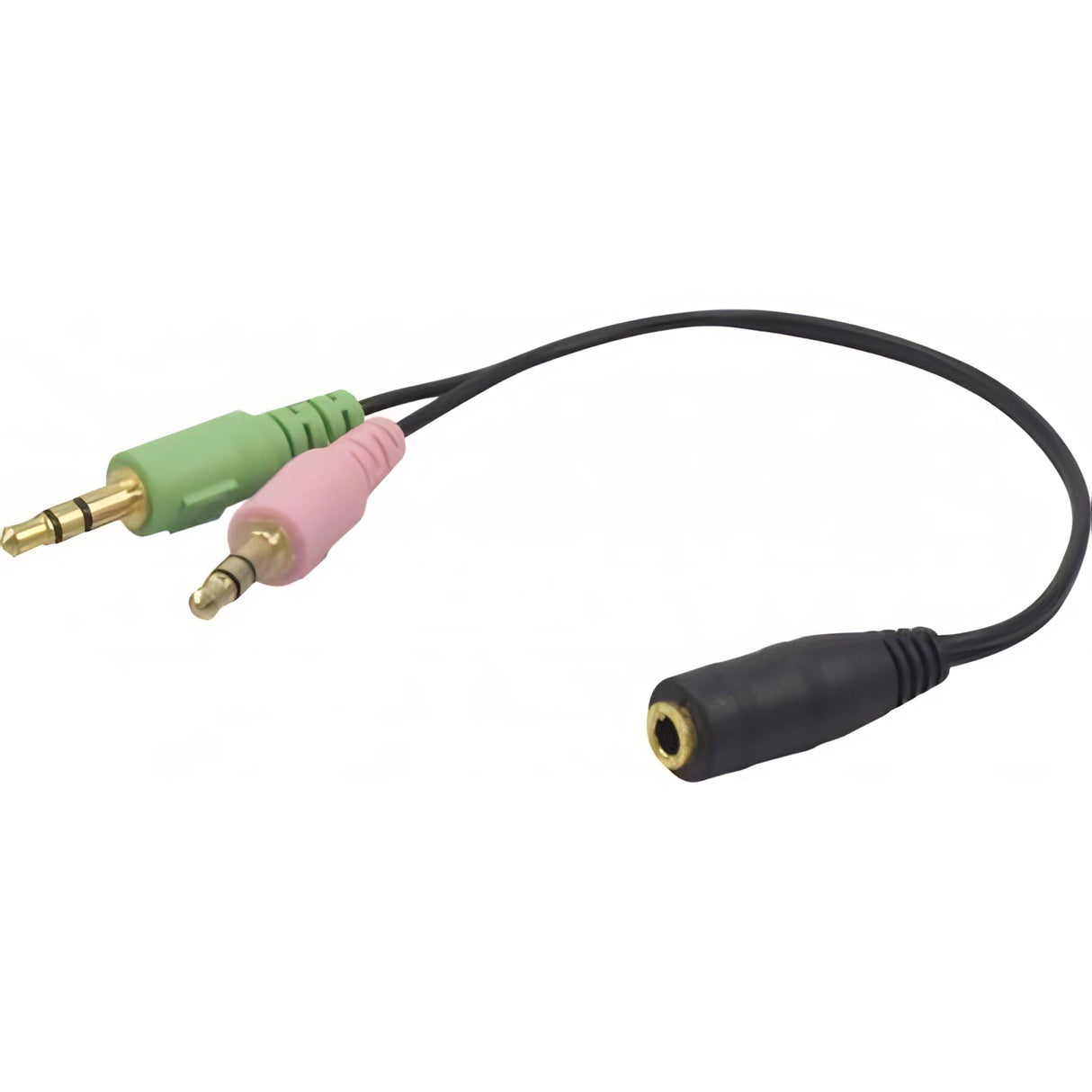 Audio Adapter Für Headsets Mit 3,5 Mm Klinkenstecker, 1x Buchse An 2x Stecker