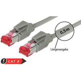 Tecline Patchkabel Cat. 6, S/ftp pimf , Hochflexibel, Mit Rastnasenschutz, Grau kabelkoenig.com