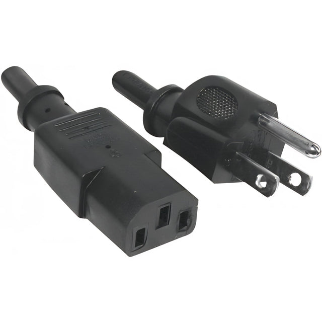 Netzanschlusskabel Usa, Stecker An Kaltgerätebuchse, Schwarz kabelkoenig.com